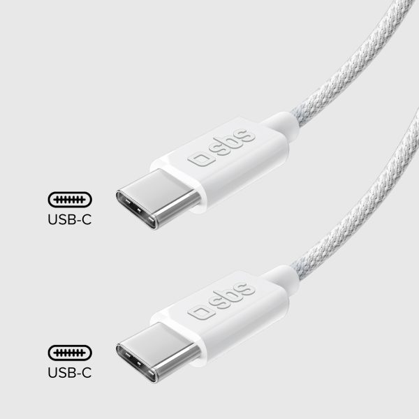USB-C 60W 1,5 m pīts kabelis - pelēks