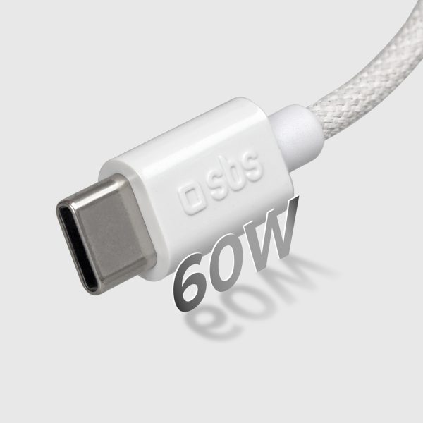 USB-C 60W 1,5 m pīts kabelis - pelēks