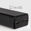 Powerbank 30000mAh USB-C USB-A - melns