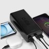 Powerbank 30000mAh USB-C USB-A - melns