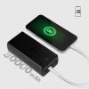 Powerbank 30000mAh USB-C USB-A - melns