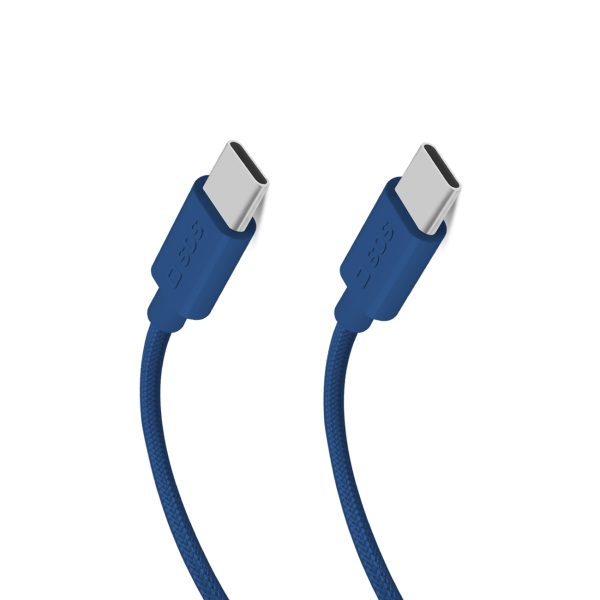 Pīts USB-C kabelis - USB-C 60W 1.5m - Zils