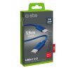 Pīts USB-C kabelis - USB-C 60W 1.5m - Zils