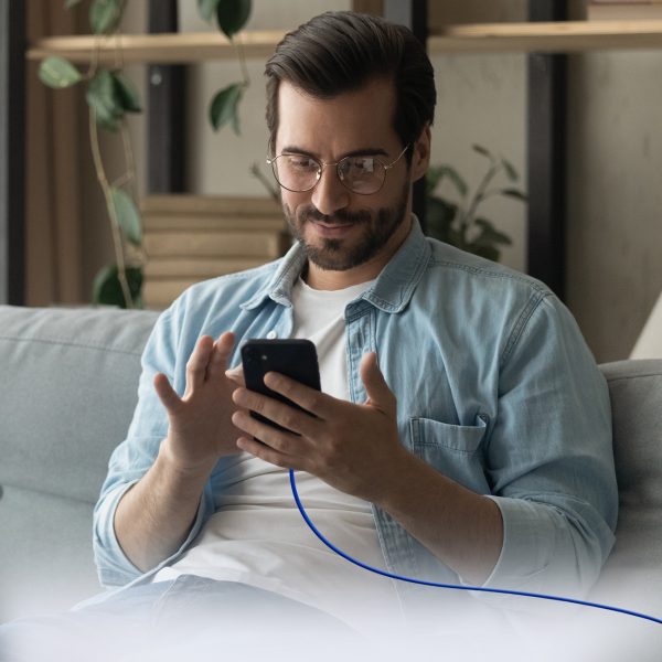 Pīts USB-C kabelis - USB-C 60W 1.5m - Zils