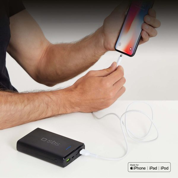 Kabelis USB-A - iPhone Lightning - Balts
