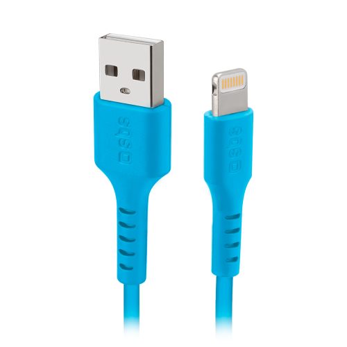 Kabelis USB-A - iPhone Lightning - Zils