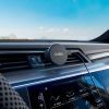 Viedtālruņa automašīnas turētājs ar induktīvo lādētāju dzesēšanas režģim - melns