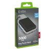 5000mAh bezvadu pārnēsājamais akumulators ar USB-C un MagSafe adapteriem - melns