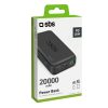 Powerbank 20000mAh PD USB-C USB-A Micro USB 20W - melns