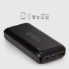 Powerbank 20000mAh PD USB-C USB-A Micro USB 20W - melns