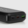 Powerbank 20000mAh PD USB-C USB-A Micro USB 20W - melns