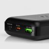 Powerbank 20000mAh PD USB-C USB-A Micro USB 20W - melns