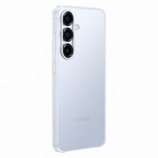Samsung Clear Case silikona aizmugurējais vāciņš Samsung Galaxy S25 tālrunim - caurspīdīgs