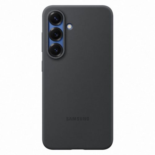 Samsung silikona maciņš priekš Samsung Galaxy S25 - melns