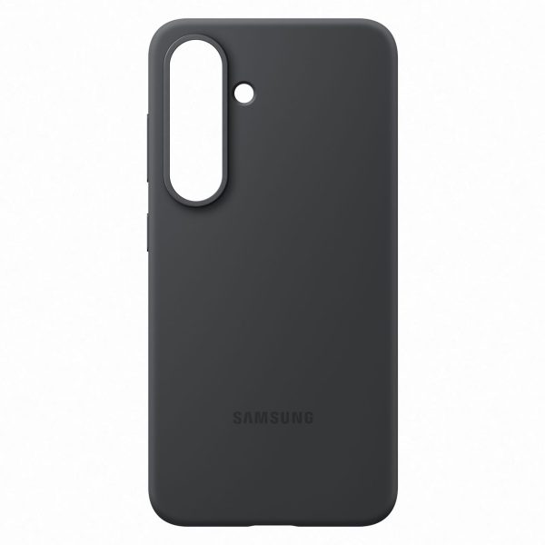 Samsung silikona maciņš priekš Samsung Galaxy S25 - melns