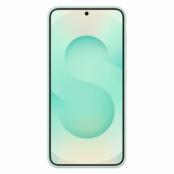 Samsung silikona maciņš Samsung Galaxy S25 tālrunim - piparmētru krāsā