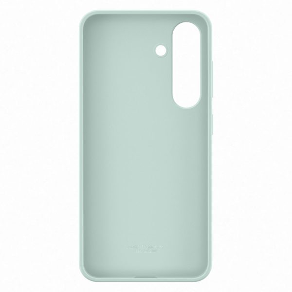 Samsung silikona maciņš Samsung Galaxy S25 tālrunim - piparmētru krāsā