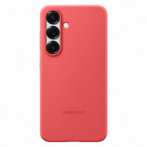 Samsung silikona maciņš Samsung Galaxy S25 tālrunim - sarkans