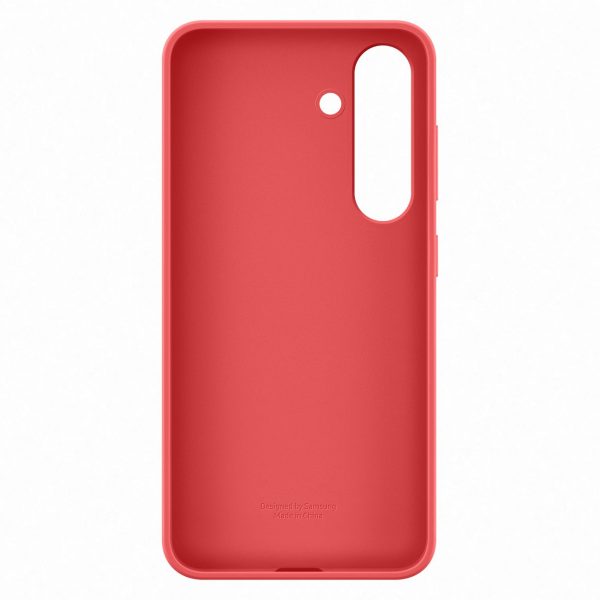Samsung silikona maciņš Samsung Galaxy S25 tālrunim - sarkans