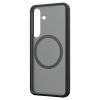 Spigen Capella MagFit silikona aizmugurējais maks-apvalks Samsung Galaxy S25 tālrunim - melns