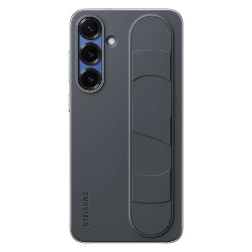 Samsung vertikāli stāvošs maciņš ar rokturi un statīvu priekš Samsung Galaxy S25 - melns