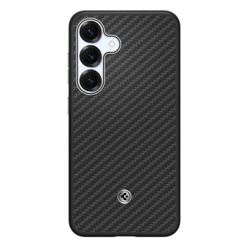 Spigen Enzo Aramid MagFit silikona maciņš Samsung Galaxy S25 tālrunim - melns