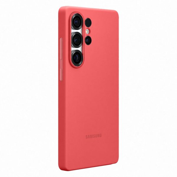 Samsung silikona maciņš priekš Samsung Galaxy S25 Ultra - sarkans