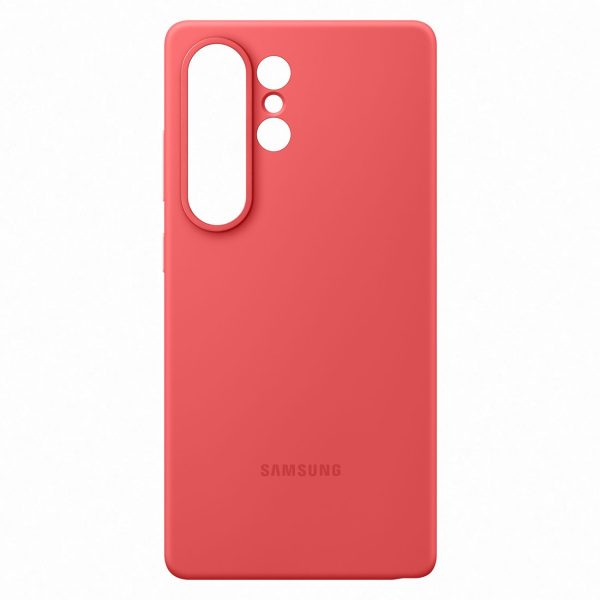 Samsung silikona maciņš priekš Samsung Galaxy S25 Ultra - sarkans