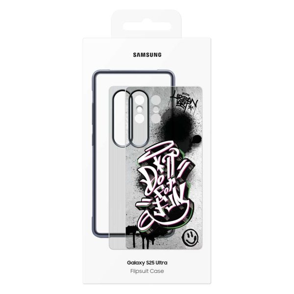 Samsung Flipsuit Case izturīgs silikona maciņš priekš Samsung Galaxy S25 Ultra - melns