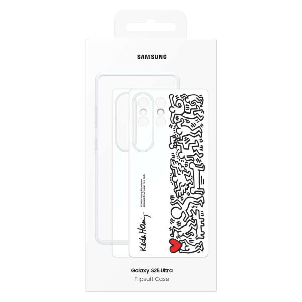Samsung Flipsuit maciņš priekš Samsung Galaxy S25 Ultra - balts