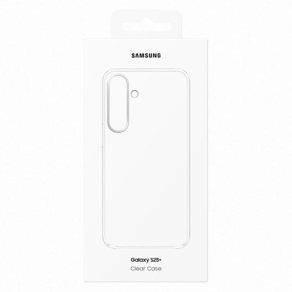 Samsung caurspīdīgs silikona aizmugurējais vāciņš priekš Samsung Galaxy S25+ - caurspīdīgs