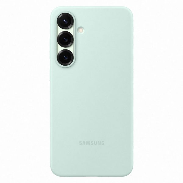 Samsung silikona maciņš priekš Samsung Galaxy S25+ - piparmētru krāsā