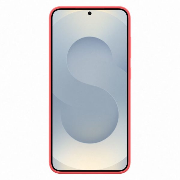 Samsung silikona maciņš Samsung Galaxy S25+ tālrunim - sarkans