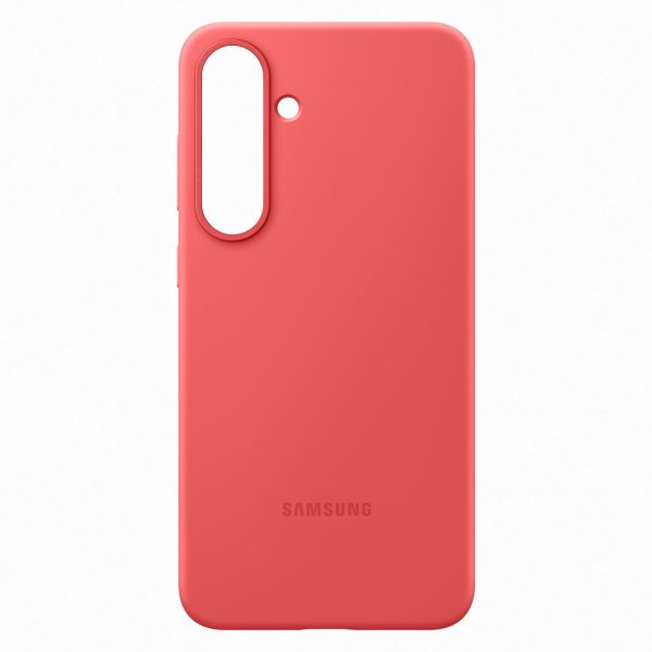 Samsung silikona maciņš Samsung Galaxy S25+ tālrunim - sarkans