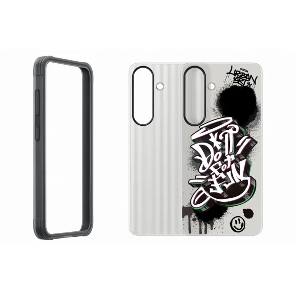 Samsung Flipsuit Case izturīgs silikona maciņš priekš Samsung Galaxy S25+ - melns