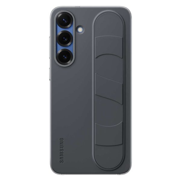 Samsung vertikāli stāvošs maciņš ar rokturi un statīvu priekš Samsung Galaxy S25+ - melns