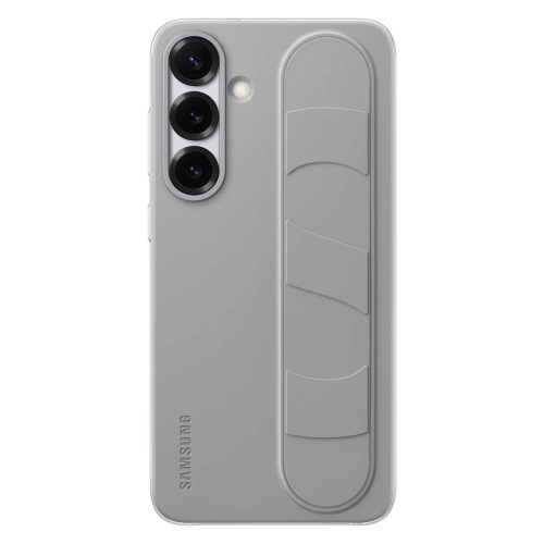 Samsung vertikāli stāvošs maciņš ar rokturi un statīvu priekš Samsung Galaxy S25+ - pelēks