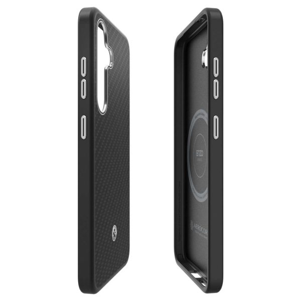 Spigen Enzo Aramid MagFit silikona maciņš priekš Samsung Galaxy S25+ - melns