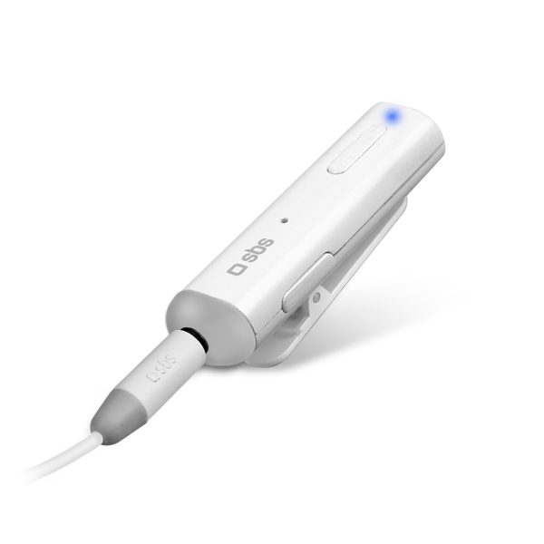 Bluetooth adaptera bezvadu uztvērējs ar stereo komplektu - pelēks