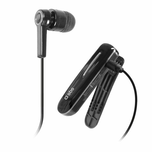 Bezvadu Bluetooth austiņas ar klipsi - melnas