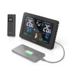 Hama Premium meteoroloģiskā stacija ar krāsainu USB displeju - melna