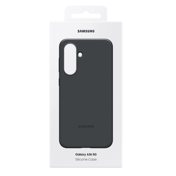 Samsung silikona maciņš priekš Samsung Galaxy A36 5G - melns