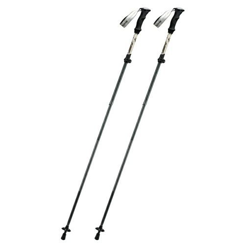 Nūjošanas trekinga nūjas, alumīnija, 110–130 cm – brūnas