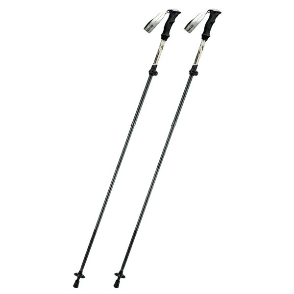 Nūjošanas trekinga nūjas, alumīnija, 110–130 cm – brūnas