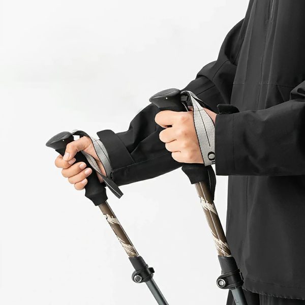 Nūjošanas trekinga nūjas, alumīnija, 110–130 cm – brūnas