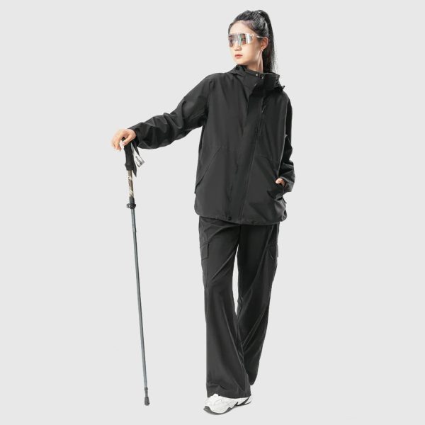 Nūjošanas trekinga nūjas, alumīnija, 110–130 cm – brūnas