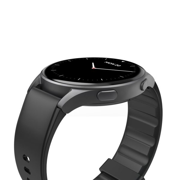 Hama 8900 GPS AMOLED viedpulkstenis 1.43'' ar silikona siksniņu - melns
