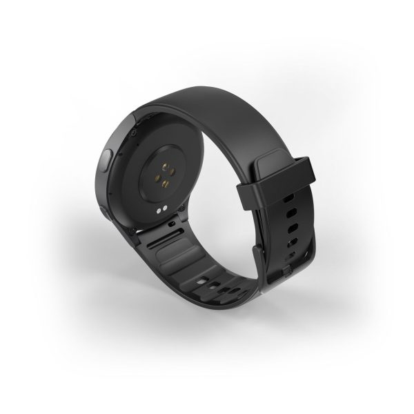 Hama 8900 GPS AMOLED viedpulkstenis 1.43'' ar silikona siksniņu - melns