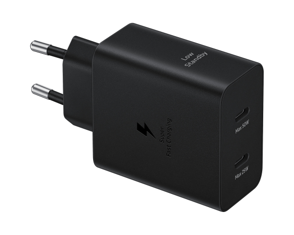 Samsung USB-C 50W sienas lādētājs ar USB-C kabeli - melns