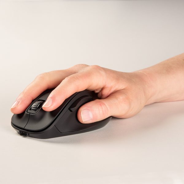 MW-500 V2 bezvadu pele ar akumulatoru - melna